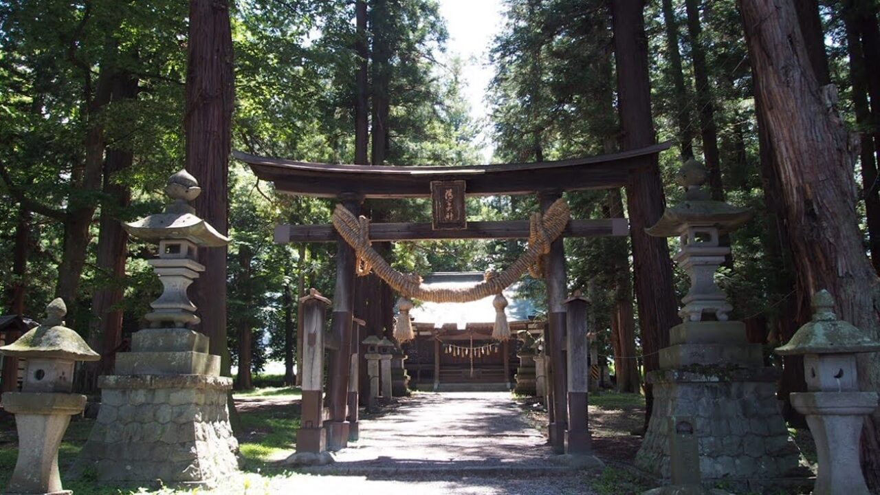 松本市針塚古墳と須須岐水神社