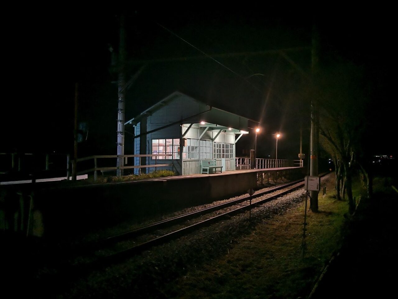 上田市別所線の別所温泉駅