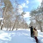スノーシューで歩く冬の「大笹街道」｜大自然と歴史を感じる街道歩きを体験！